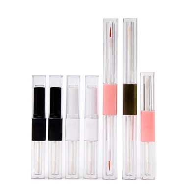 1.2ml i 2.5ml Plastikowe kwadratowe, szczupłe, błyszczące rury z podwójnymi głowicami