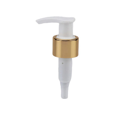 24/410 28/410 Aluminiowa złota pompa kosmetyczna Plastic emulsion dispenser do mycia rąk butelka pompa do mycia ciała
