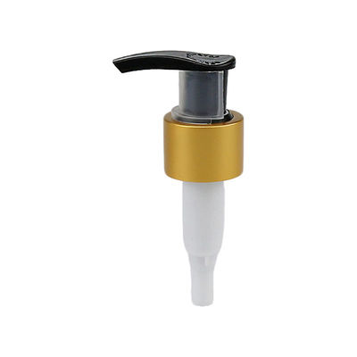 24/410 28/410 Aluminiowa złota pompa kosmetyczna Plastic emulsion dispenser do mycia rąk butelka pompa do mycia ciała