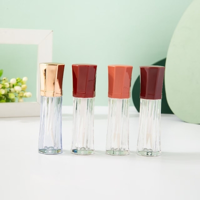 Różne kolory Oktogonalny Przenośny Plastic Lip Glaze Tube Okrągły kształt w aluminium / plastiku