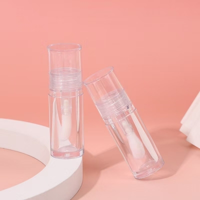 Plastic Przejrzysty Duża Głowa Szczoteczka Wargi Szklana Rurka Mała Do Podkreślenia Płyn