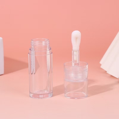 Plastic Przejrzysty Duża Głowa Szczoteczka Wargi Szklana Rurka Mała Do Podkreślenia Płyn
