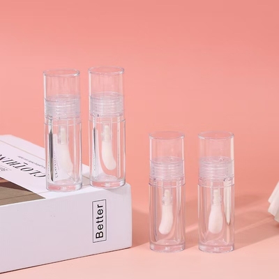 Plastic Przejrzysty Duża Głowa Szczoteczka Wargi Szklana Rurka Mała Do Podkreślenia Płyn