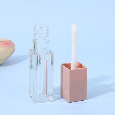 Ręczkowy różowy 7 ml plastikowy wyświetlacz do warg dla płynnego wyświetlacza oczu