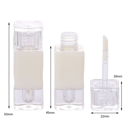 Plastikowy gloss do warg, pojemnik z pustą rurą z dostosowanym logo i pojemnością 2,6 ml