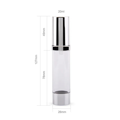 Wygląd luksusowy 20 ml 30 ml 50 ml butelka bez powietrza do pielęgnacji skóry