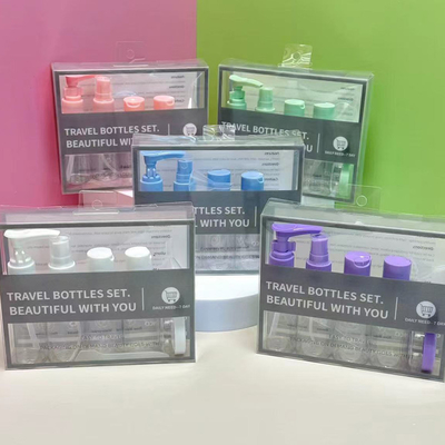 Wygodne do noszenia 8 sztuk 50 ml butelki podróżne zestaw z plastikowym materiałem ciała