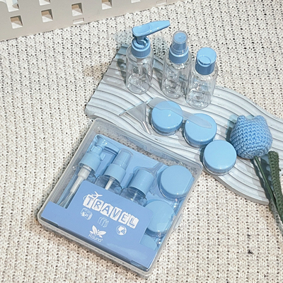 Voguish Design 7 sztuk Plastic Travel 50ml butelka zestaw używany do pielęgnacji osobistej pakiet