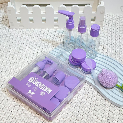 Voguish Design 7 sztuk Plastic Travel 50ml butelka zestaw używany do pielęgnacji osobistej pakiet