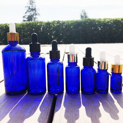 Butelka na olejek eteryczny ze szkła 30ml 50ml 100ml - Matowy niebieski, nadający się do recyklingu