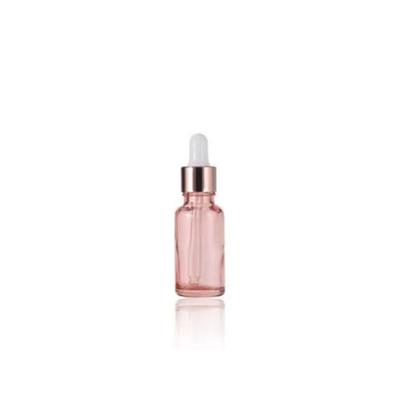 Butelka z różowego szkła z zakraplaczem do olejków eterycznych 10ml-100ml