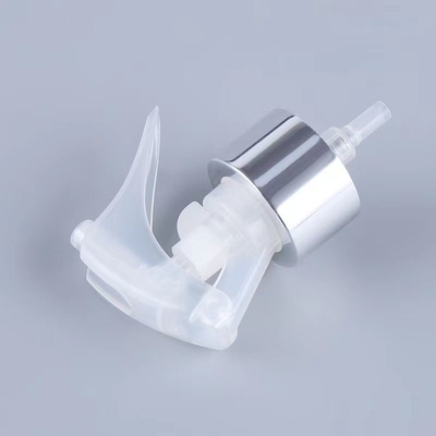 Srebrny Krąg Aluminiowy Przejrzysty Plastic Mini Trigger Sprayer 24/410 Wsparcie wielkości Dostosowanie