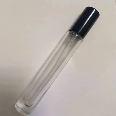 Zamówiona 10 ml szklana okrągła butelka z perfumami z opryskiwaczem i pokrywką
