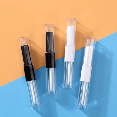 1.2ml i 2.5ml Plastikowe kwadratowe, szczupłe, błyszczące rury z podwójnymi głowicami