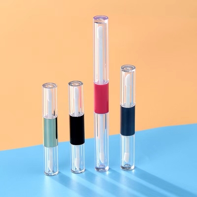 Niestandardowe pojemniki z podwójnymi głowicami o pojemności 1 ml, 1,5 ml i 2,5 ml do pustej rurki z błyszczem do warg