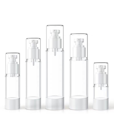 Plastikowa butelka airless 15ml do 120ml z głowicą rozpylającą