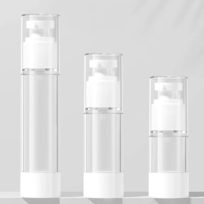 Plastikowa butelka airless 15ml do 120ml z głowicą rozpylającą