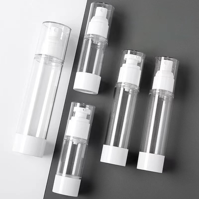 Plastikowa butelka airless 15ml do 120ml z głowicą rozpylającą