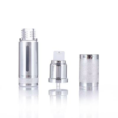 Luksusowa anodowana aluminiowa butelka z pompką bezpowietrzną, pusta, kosmetyczna, próżniowa, premium, pojemnik na serum do pielęgnacji skóry, wiele pojemności