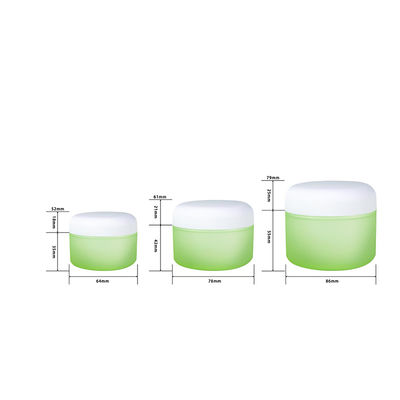 Biały Błękitny Mat Surface PP Plastic Cream Jar z 100% świeżym PP do opakowań kosmetycznych