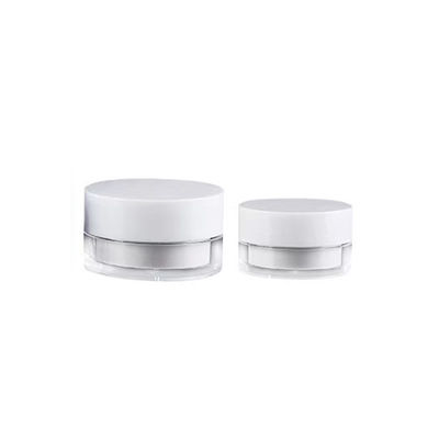 AS Plastic Double Layer Custom Order Round Cosmetic Cream Jar dla opakowań do pielęgnacji skóry