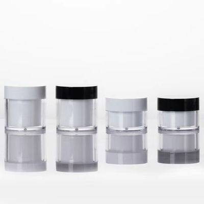 AS Plastic Double Layer Custom Order Round Cosmetic Cream Jar dla opakowań do pielęgnacji skóry