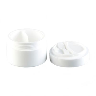 50+50g PP Plastic Cream Jar with No Mechanical Issues and Gentle on Delicate Formulas