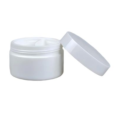 50+50g Matt PP Plastic Cream Jar z łyżką i podwójną powłoką do opakowań kosmetycznych z czasem realizacji 20 dni