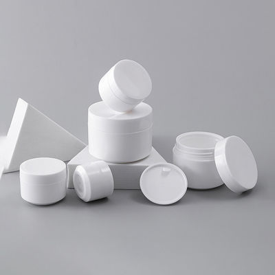 Dwukrotnie warstwowy słoik na krem z tworzywa PP z materiałem spożywczym w pojemnościach 10ml, 30ml, 50ml i 75ml do pojemników na krem do pielęgnacji skóry