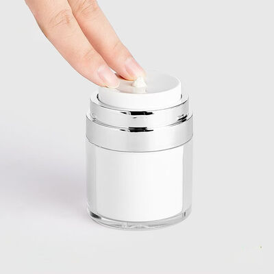 30g 50g 100g PP PS Plastic Airless Cream Jar z bezpowietrzną pompą i dostosowanym logo