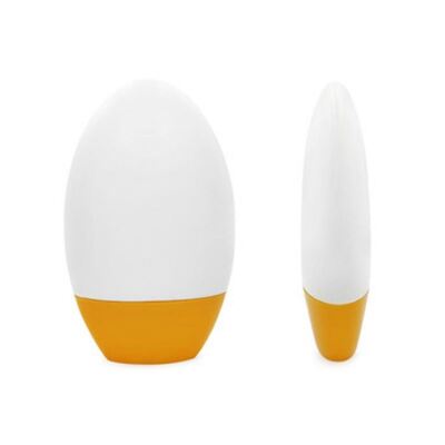 Śliczna różowa butelka PET w kształcie jajka 50 ml serum chroniącego przed słońcem Opakowanie podróżne