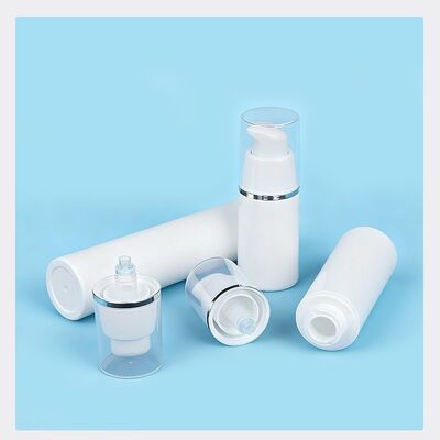 Sprzedaż hurtowa 15 ml 30 ml 50 ml butelki bezprzewodowe do pielęgnacji skóry z OEM ODM personalizacji w PP klasy żywnościowej