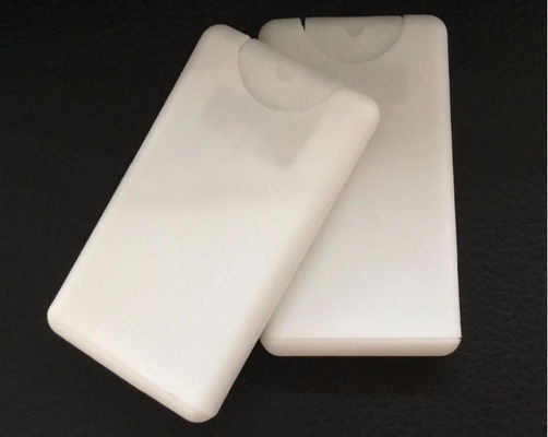 Białej kolorystycznej pompy perfum 20 ml plastikowej butelki z kartą kredytową