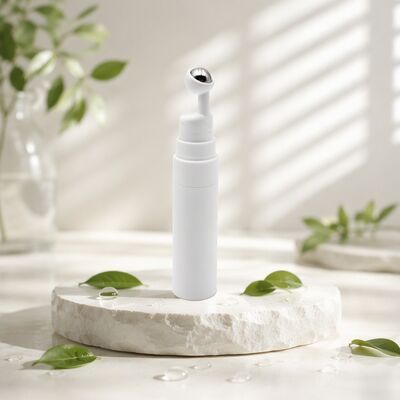 Wholesales 5ml 10ml 15ml Airless Eye Serum Cream Bottle Metal Ball Roll-on Applicator Massage Eye Cream Packaging