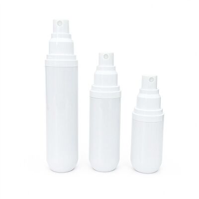 Customized 15ml 30ml 50ml Capsule Shape Airless Lotion Bottle with Vacuum Lotion Pump
