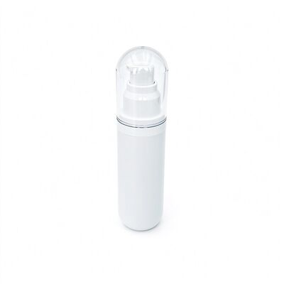 Customized 15ml 30ml 50ml Capsule Shape Airless Lotion Bottle with Vacuum Lotion Pump